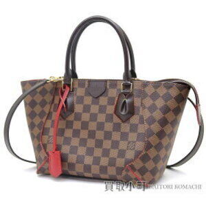 Louis Vuitton Caissa Tote Ebene Brown Cherry Red Bag handbag red